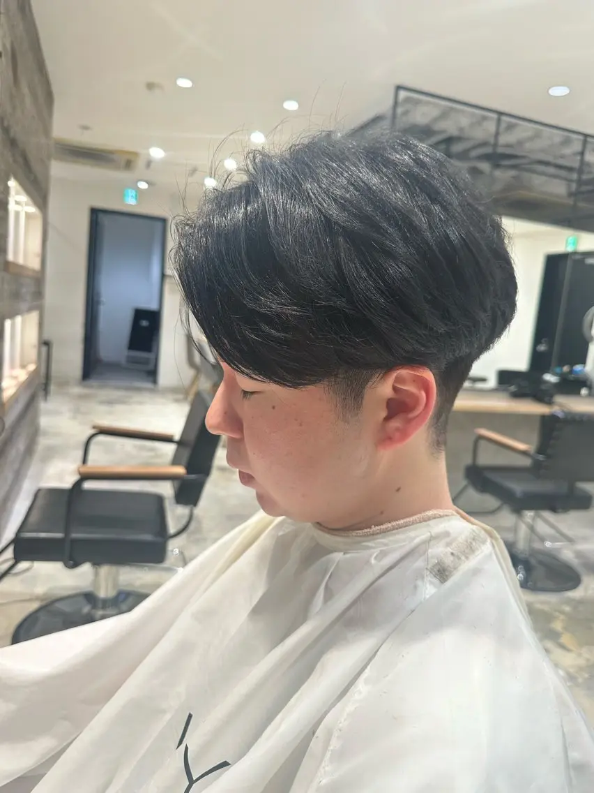 メンズ メンズ韓国風 メンズパーマ さかもと りくのヘアスタイル