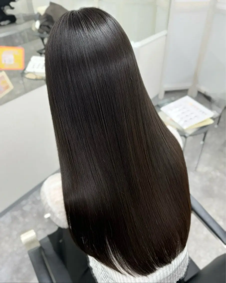 ロング 髪質改善 トリートメント 酸熱トリートメント 髪質改善メニュー 長井 美佐子のヘアスタイル