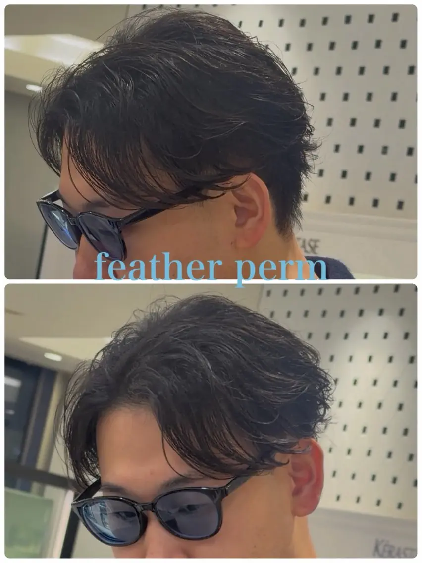 メンズ フェザーパーマ カルマパーマ メンズパーマ カット パーマ ヘッドスパ 🇺🇸メンズ特化/ パーマ特化 蓮🎸のヘアスタイル