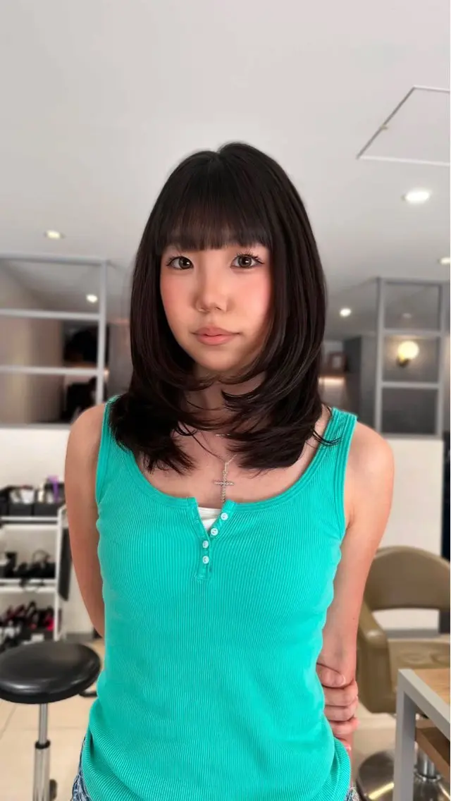 ミディアム レイヤーカット カット 🎀LUNA🎀 レイヤーカット/艶髪のヘアスタイル