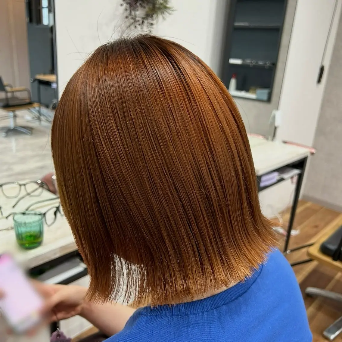 ミディアム ヘアカラー 艶カラー/髪質改善/ nodoka  🎀のヘアスタイル