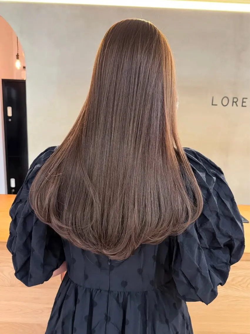 ロング カラー ベージュカラー 透明感カラー ダブルカラー ロング ☪️ブリーチ特化施術 /レイヤー🪽aiのヘアスタイル