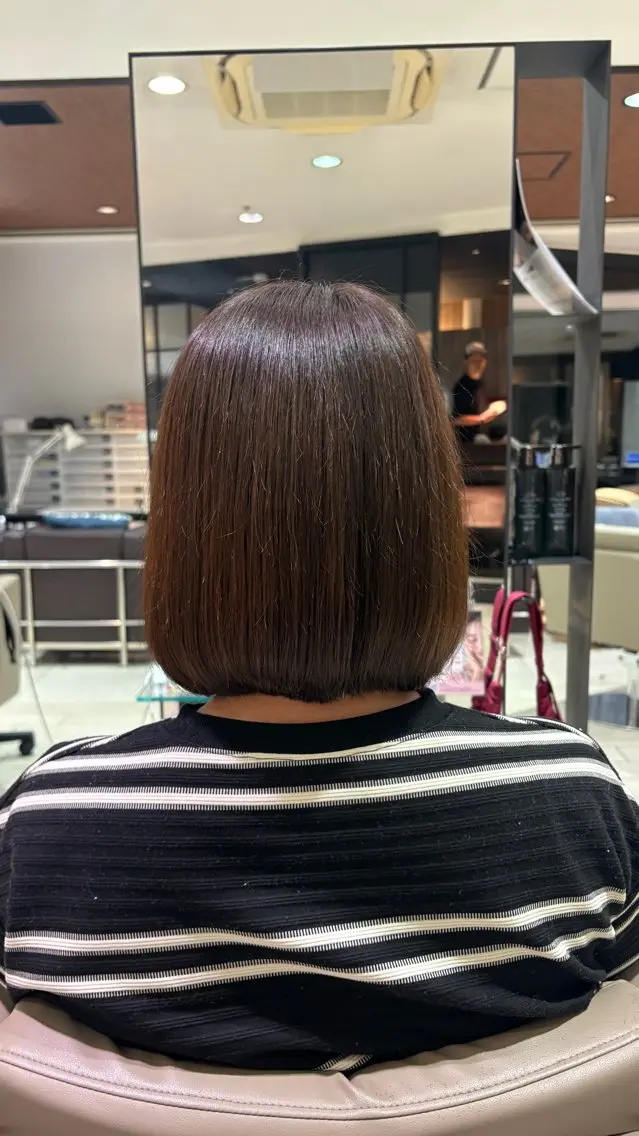 ミディアム ボブ 似合わせカット 土田 アキナのヘアスタイル