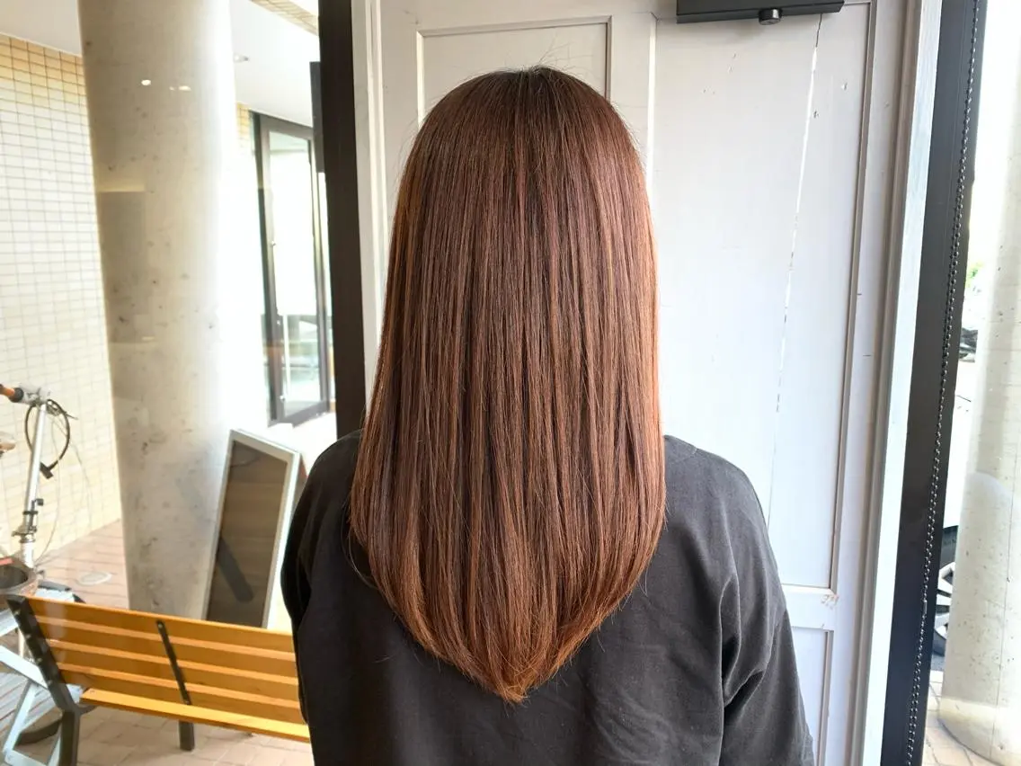 ロング カラー 髪質改善 ツキダテ ユイのヘアスタイル