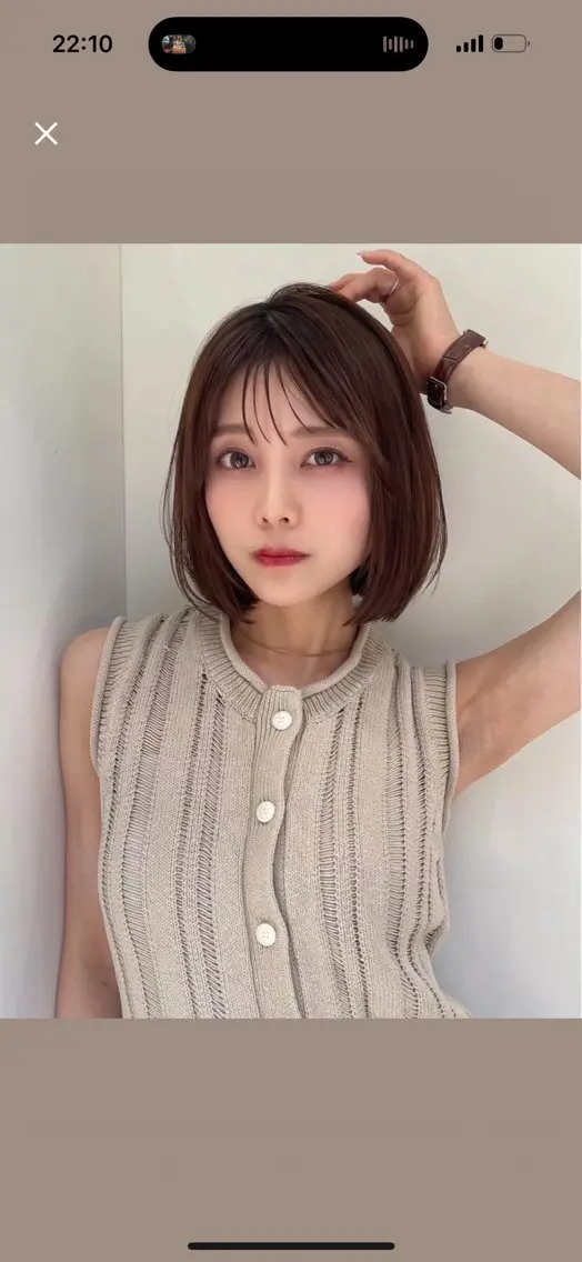 ミディアム 🎀 レイヤーカット カラー / 錦糸町のヘアスタイル