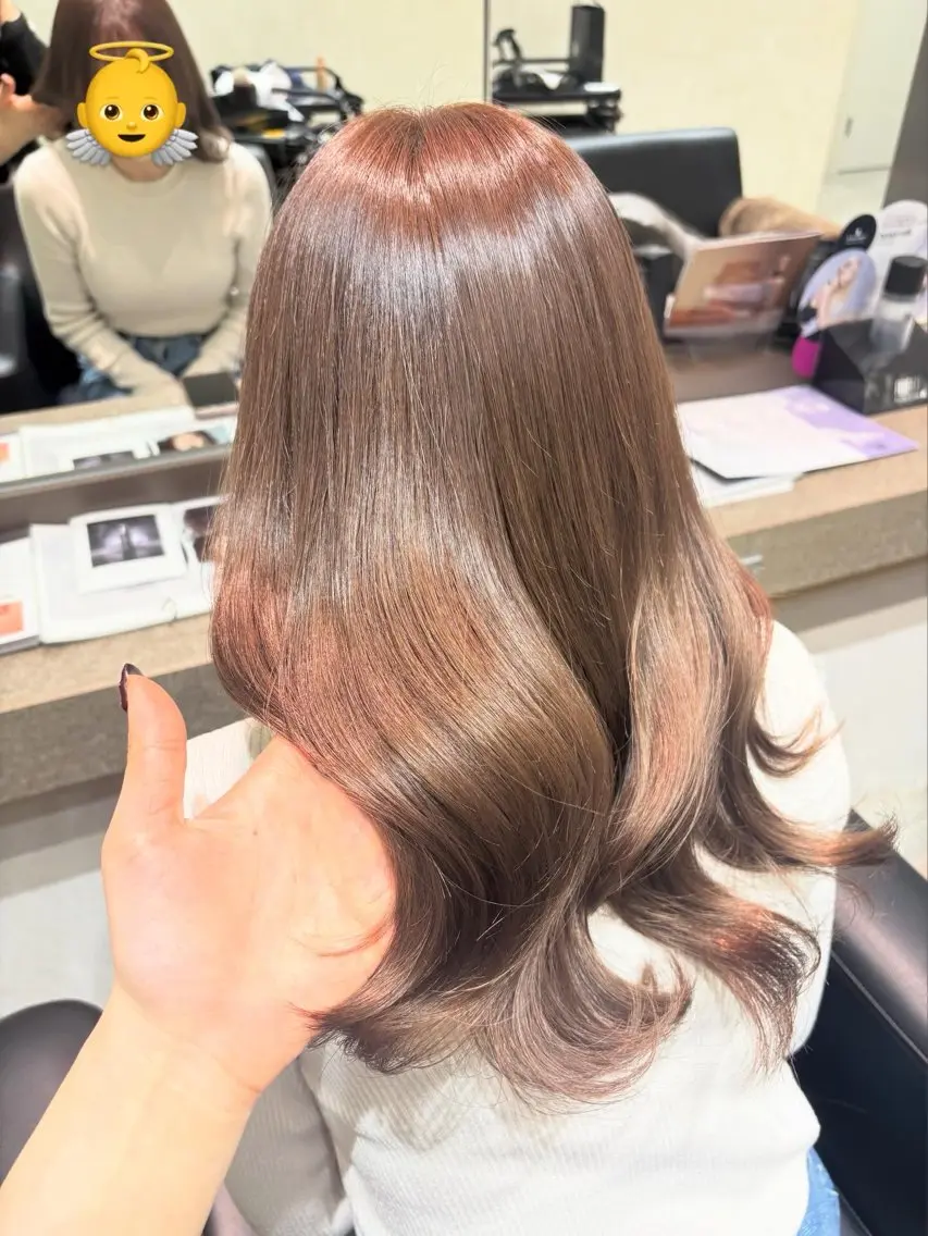 【選べるホームケア付き✨】うるつやカラー🫧〈白髪染めも◎〉+トリートメント💫の写真