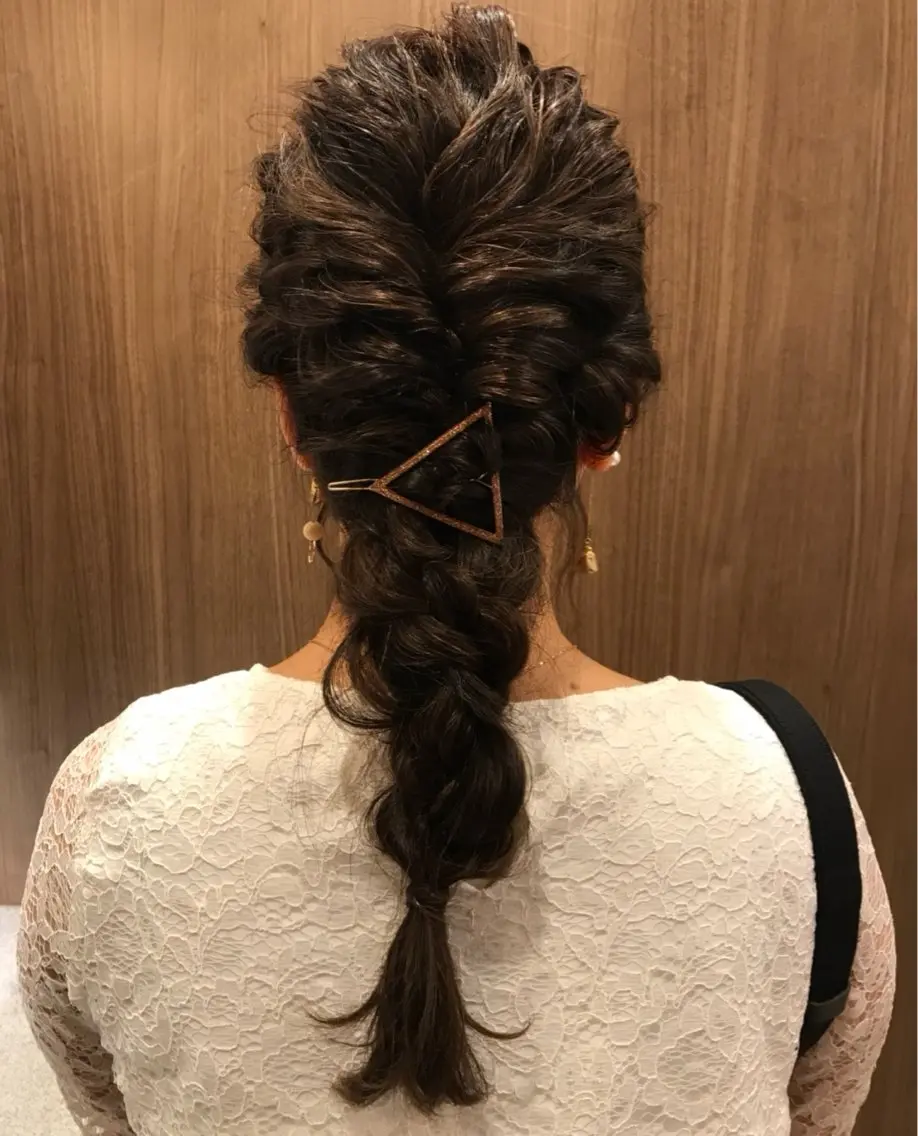 ロング 岩本 理沙のヘアスタイル