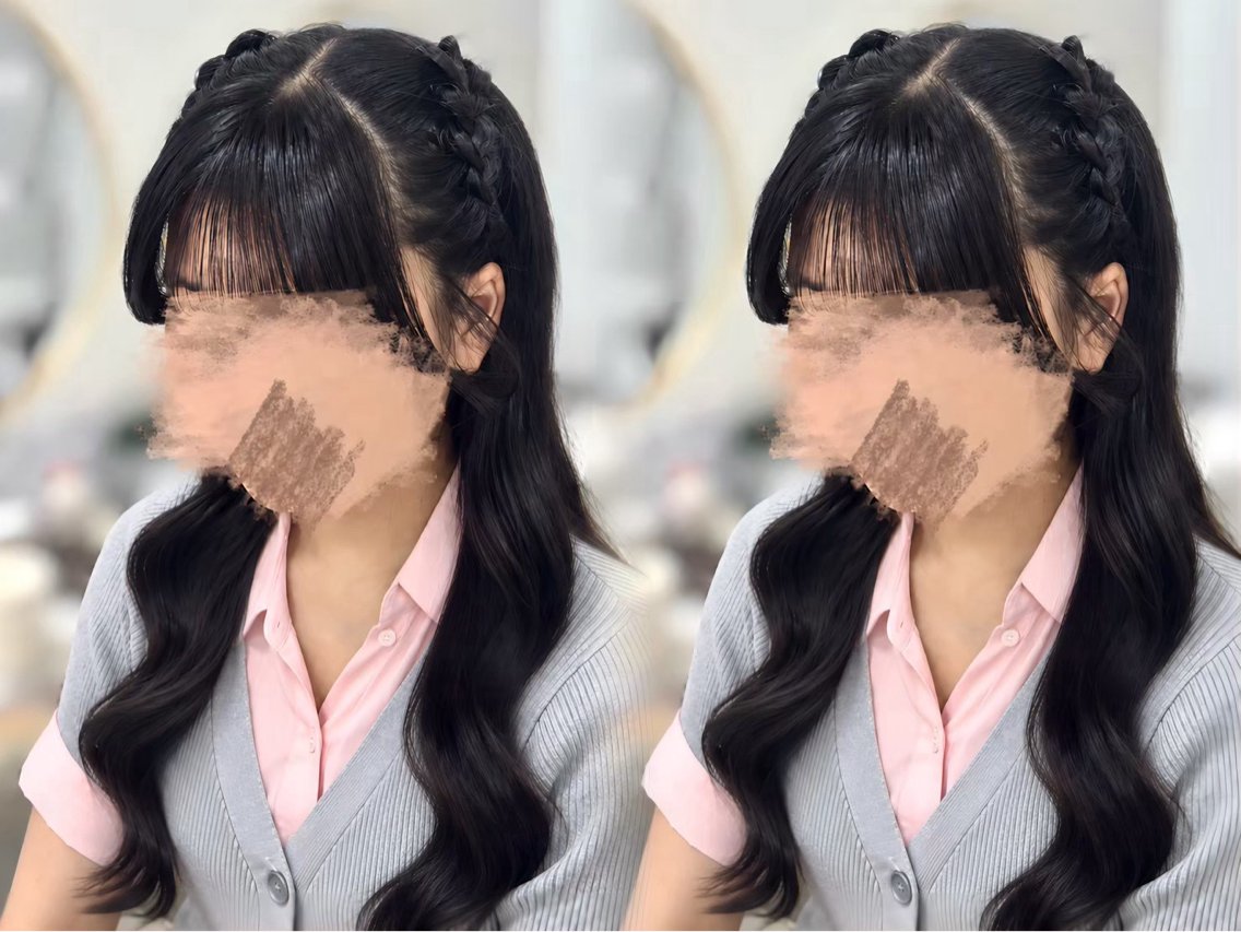 ヘアアレンジ ハーフアップ お団子ヘア ヘアセット 🪞Purasia. Yamaneのマツエク・マツパデザイン