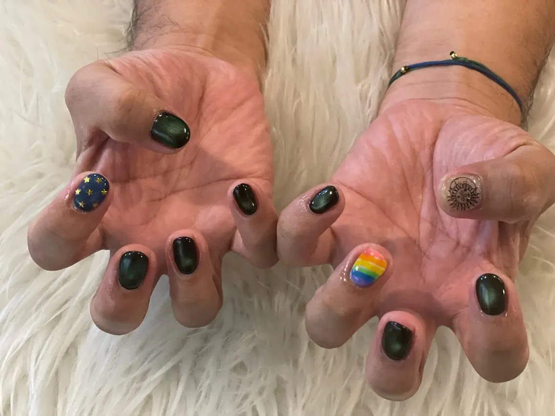 ネイル メンズネイル ハンドネイル 88-nail. AKANEのネイルデザイン