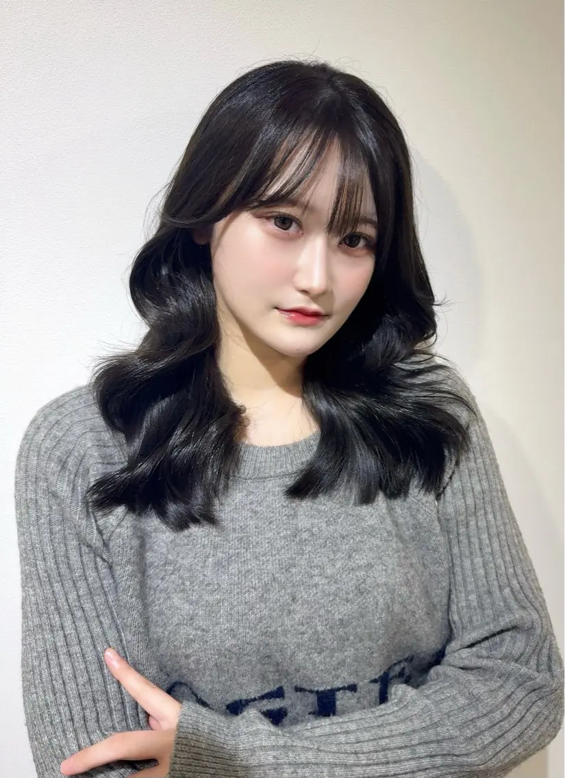 韓国風パーマの写真