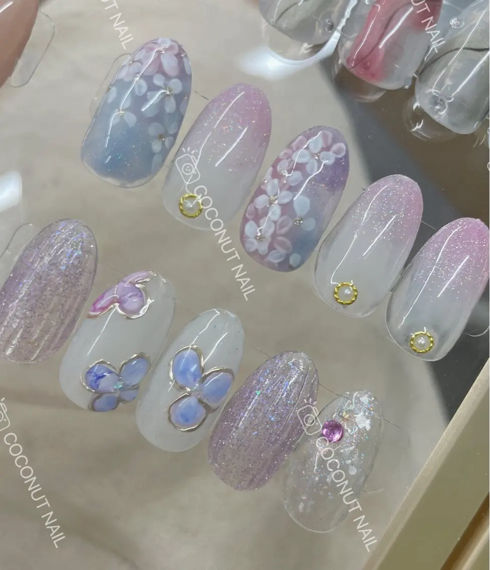 ネイル ハンドネイル 神田 ココナッツのネイルデザイン