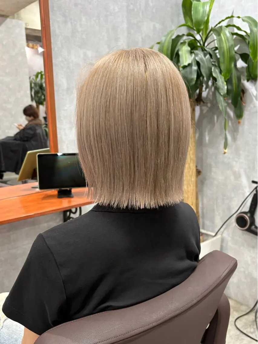 ショート 切りっぱなしボブ ボブ 髪質改善 カット C'LDhair / ライト/ボブのヘアスタイル