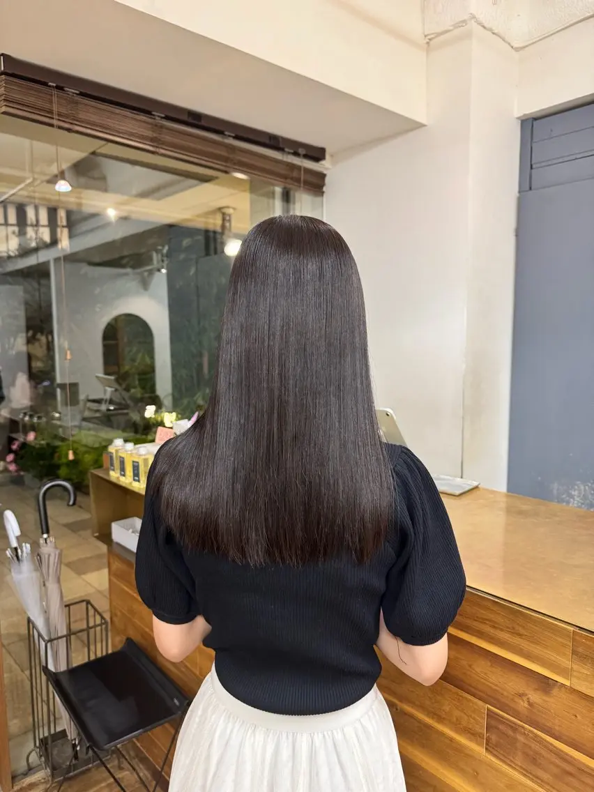 カラー 透明感カラー ヘアカラー たけかわ みちのヘアスタイル