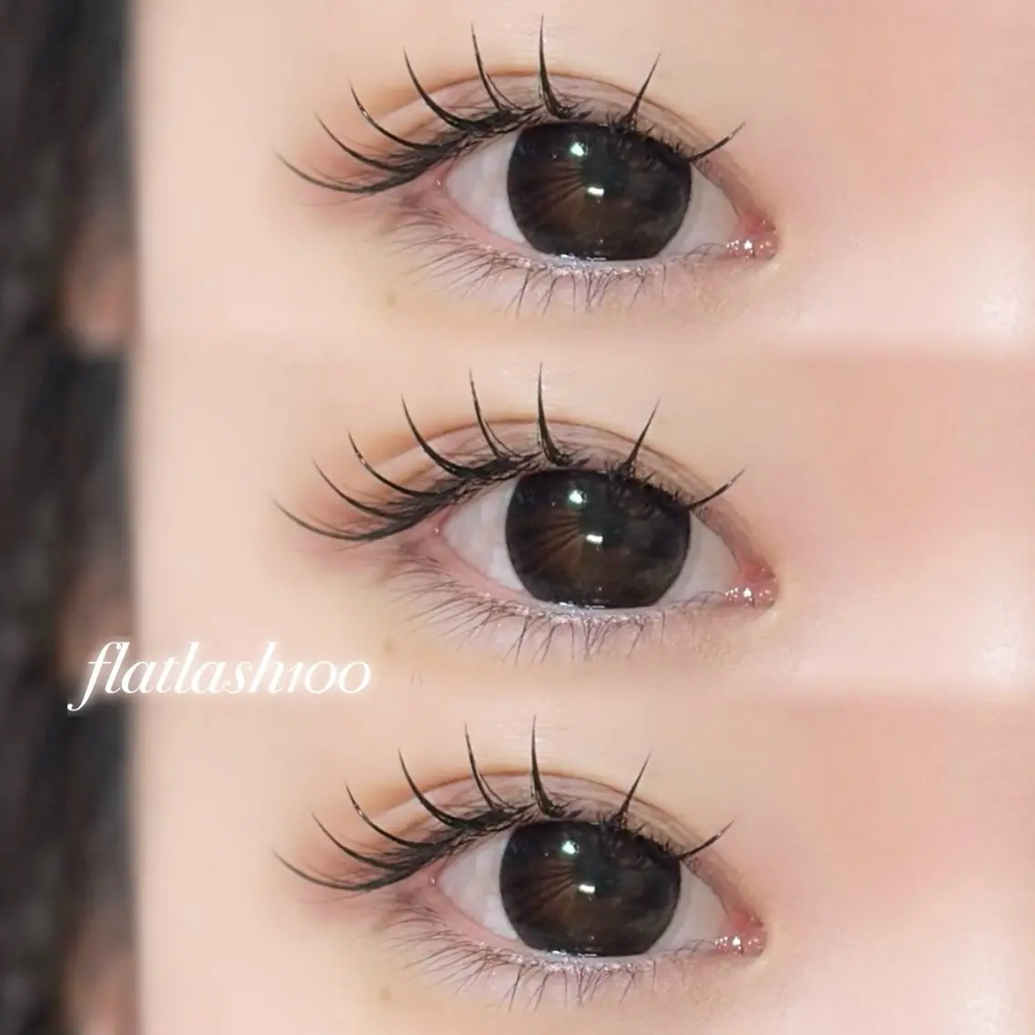 マツエク🖤フラットラッシュ100本の写真