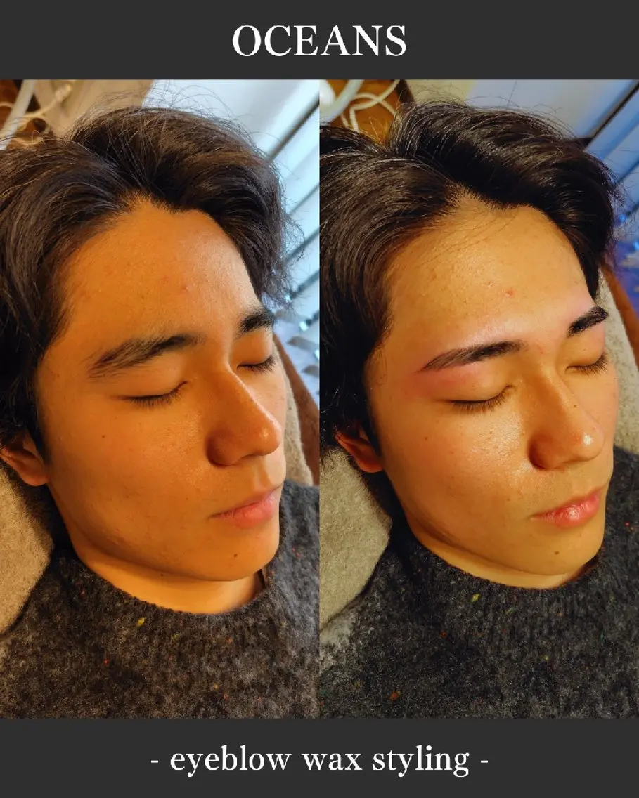 メンズ アイブロウ メンズパーマ メンズアイブロウ 眉毛ワックス脱毛 メンズ眉毛・脱毛専門 Oceansの眉毛・アイブロウイメージ