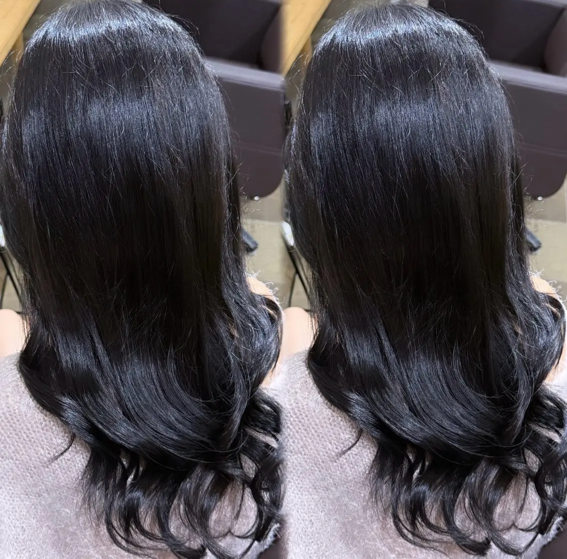 ロング カラー ヘアカラー トリートメント ⠀ 流菜のヘアスタイル