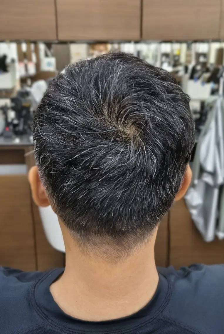 ショート パーマ 理容プラージュ燕三条 福井のヘアスタイル