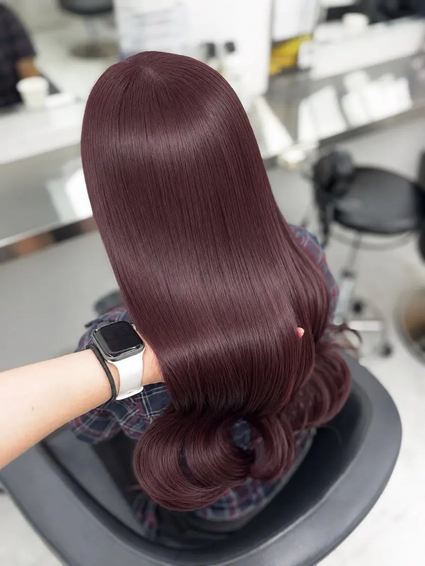 ロング カラー ヘアアレンジ ヘアカラー トリートメント ヘアセット 透明感カラー🎀艶髪 Anju/渋谷🎀のヘアスタイル