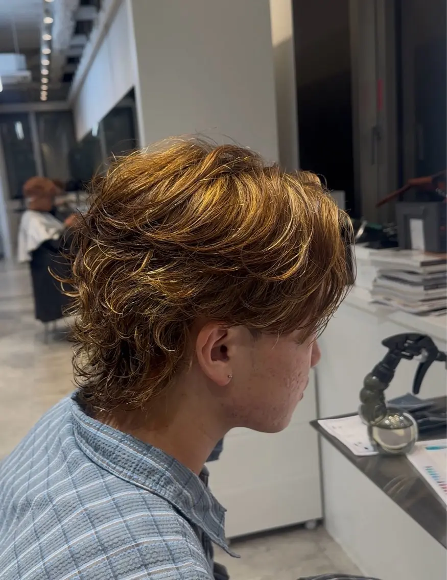 セミロング パーマ メンズ パーマ fifth櫻井 結楽のヘアスタイル