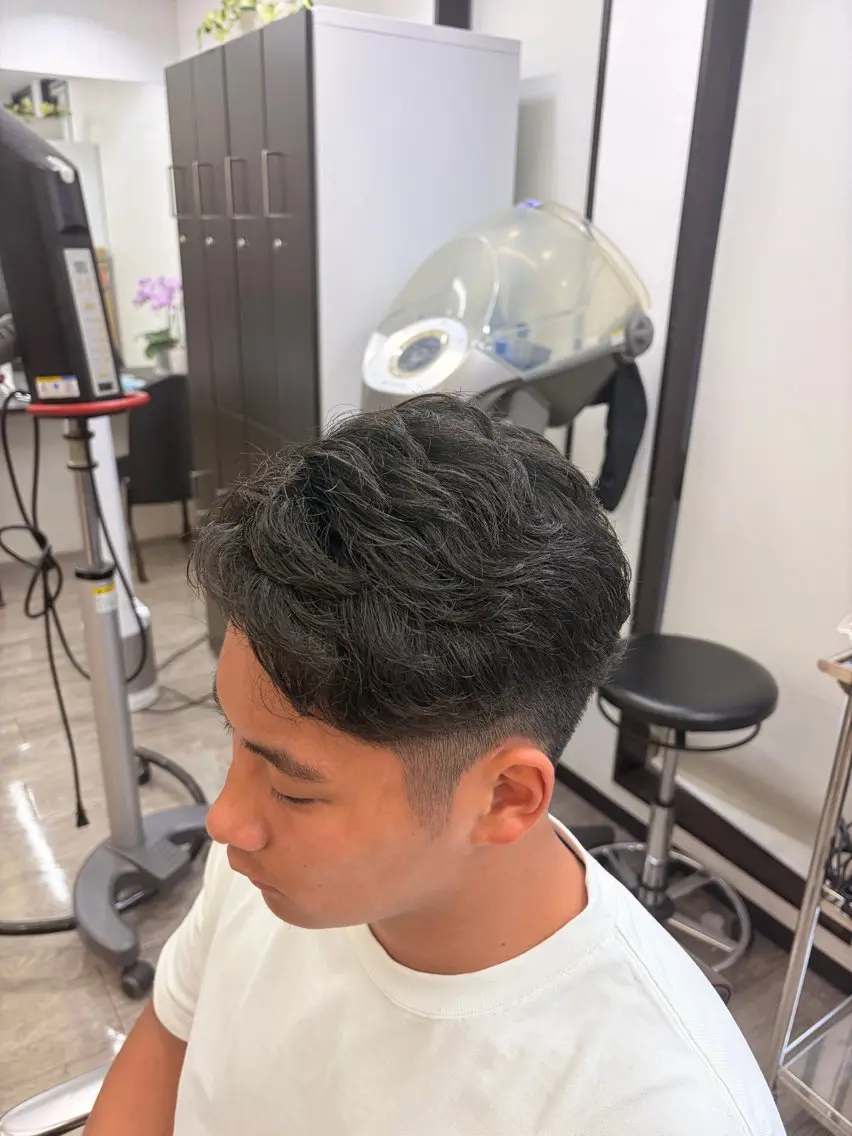 ショート パーマ メンズ 小野泰輝 幡ヶ谷/モデル募集中のヘアスタイル