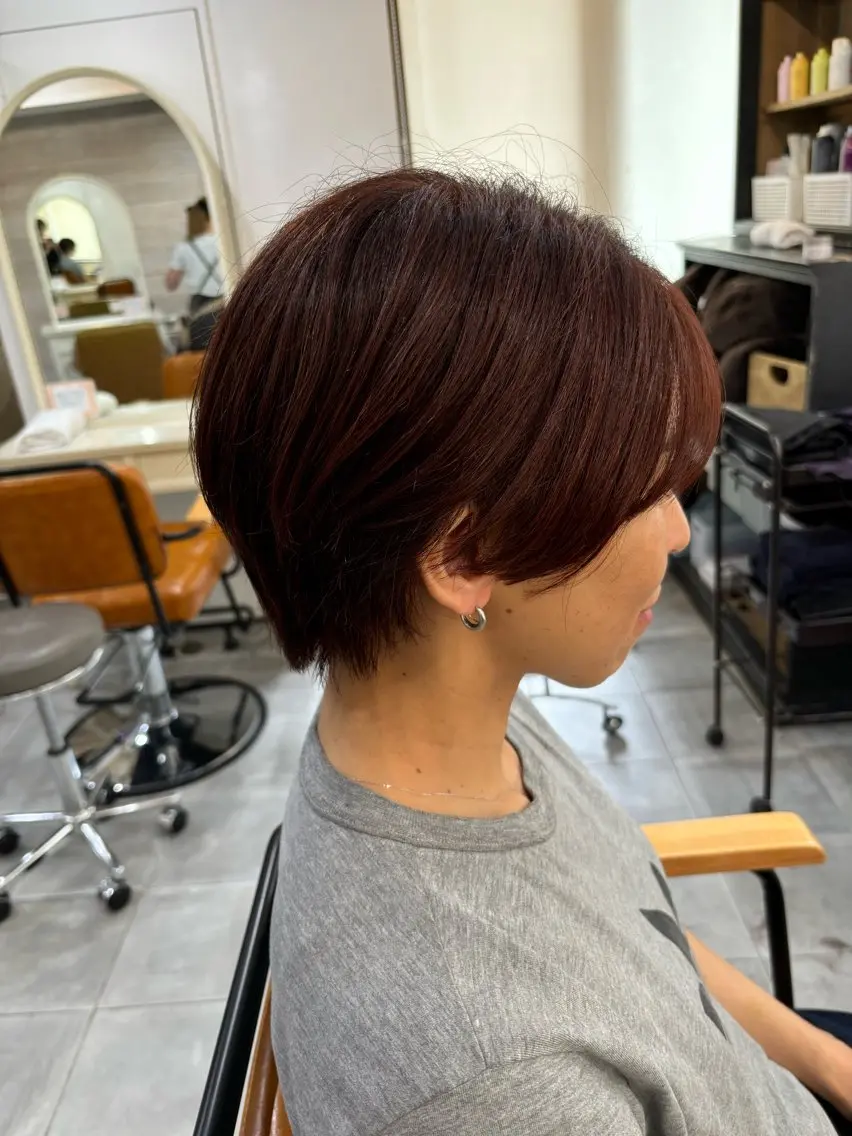 ショート カラー カット ヘアカラー ❄️中野侑香❄️ ハイライト/ブリーチのヘアスタイル