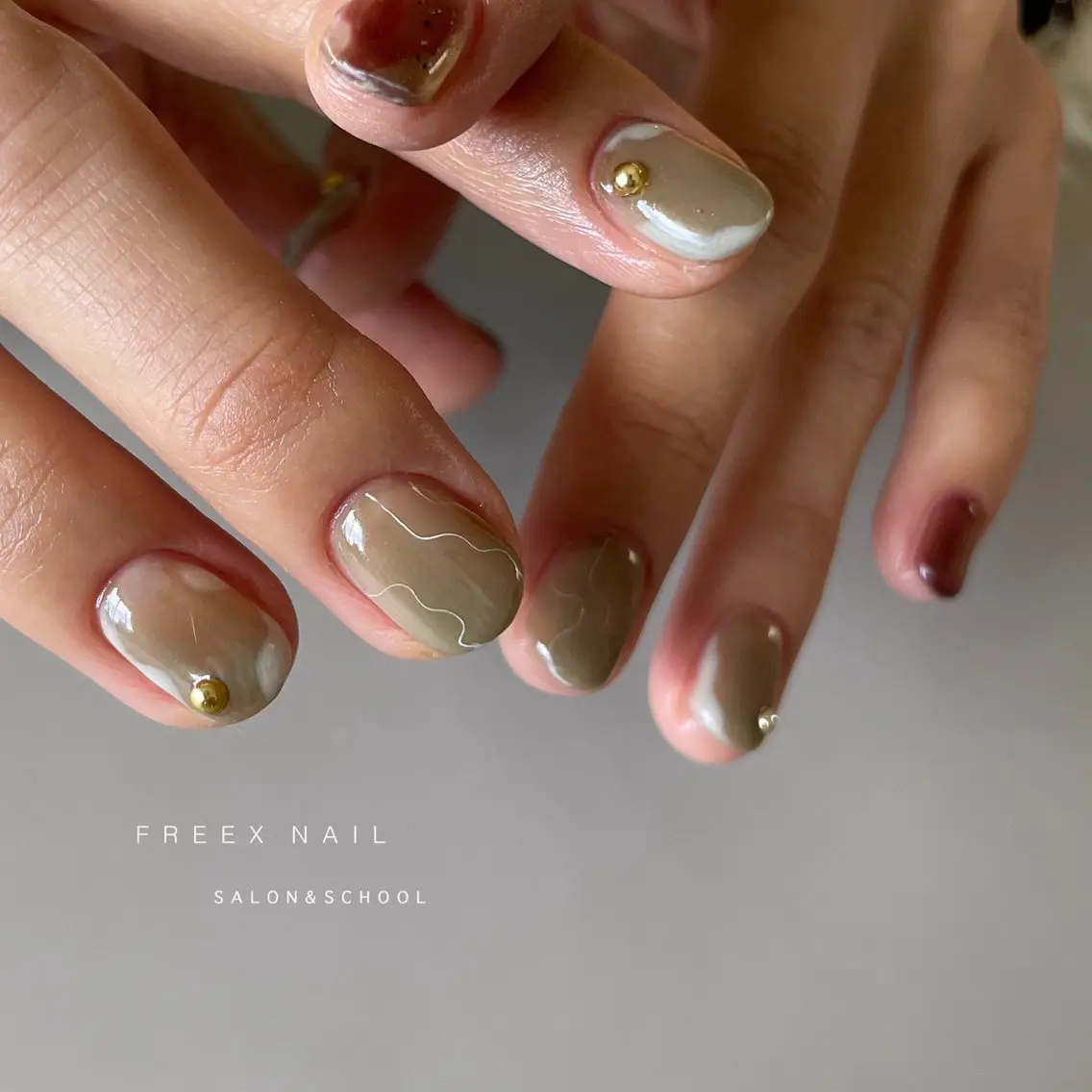 ネイル ニュアンスネイル ハンドネイル ハンドケア freex nail /ニュアンス/個性派のネイルデザイン
