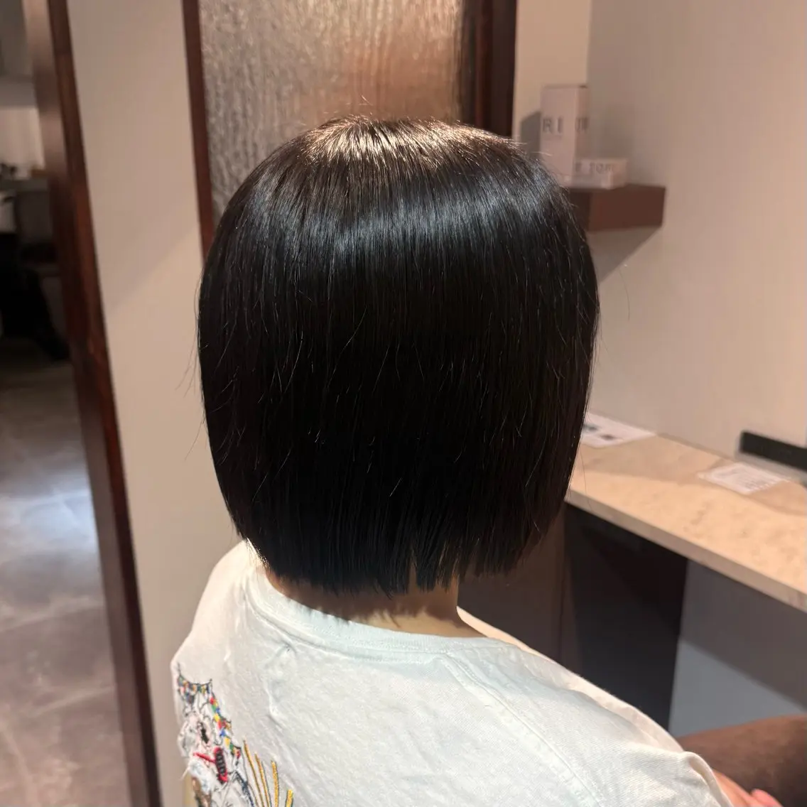 ミディアム 切りっぱなしボブ ボブ カットモデル募集中 /江利川紫音のヘアスタイル