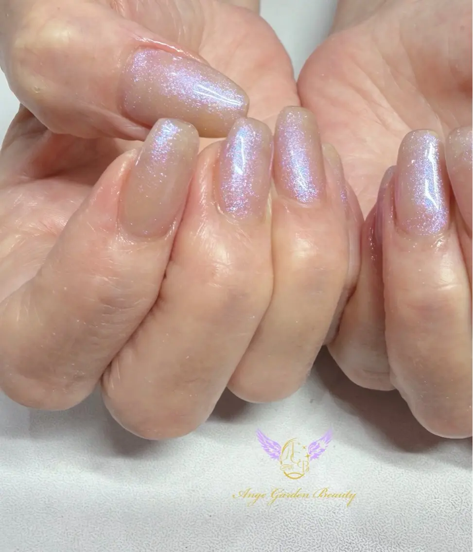 ネイル オーロラネイル ハンドネイル AngeGarden Beautymihoのネイルデザイン
