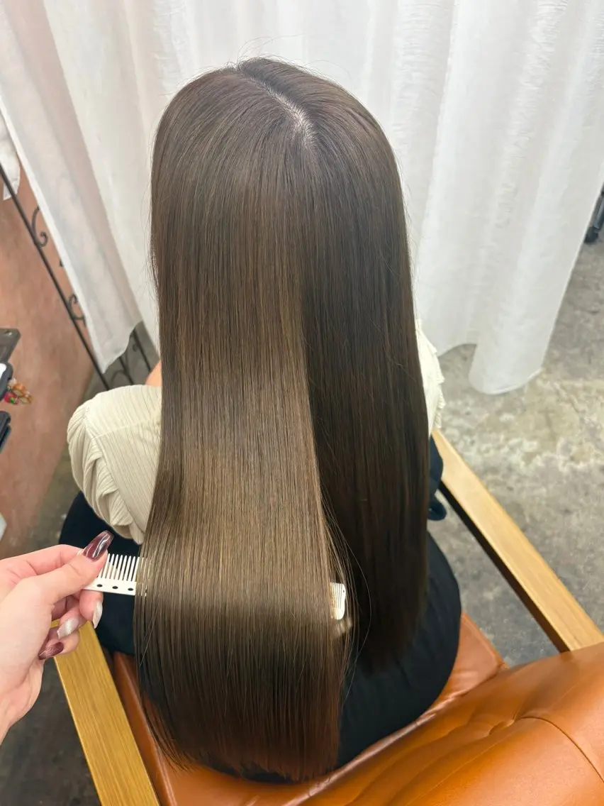 ロング ヘアカラー トリートメント Retsu /UniQのヘアスタイル