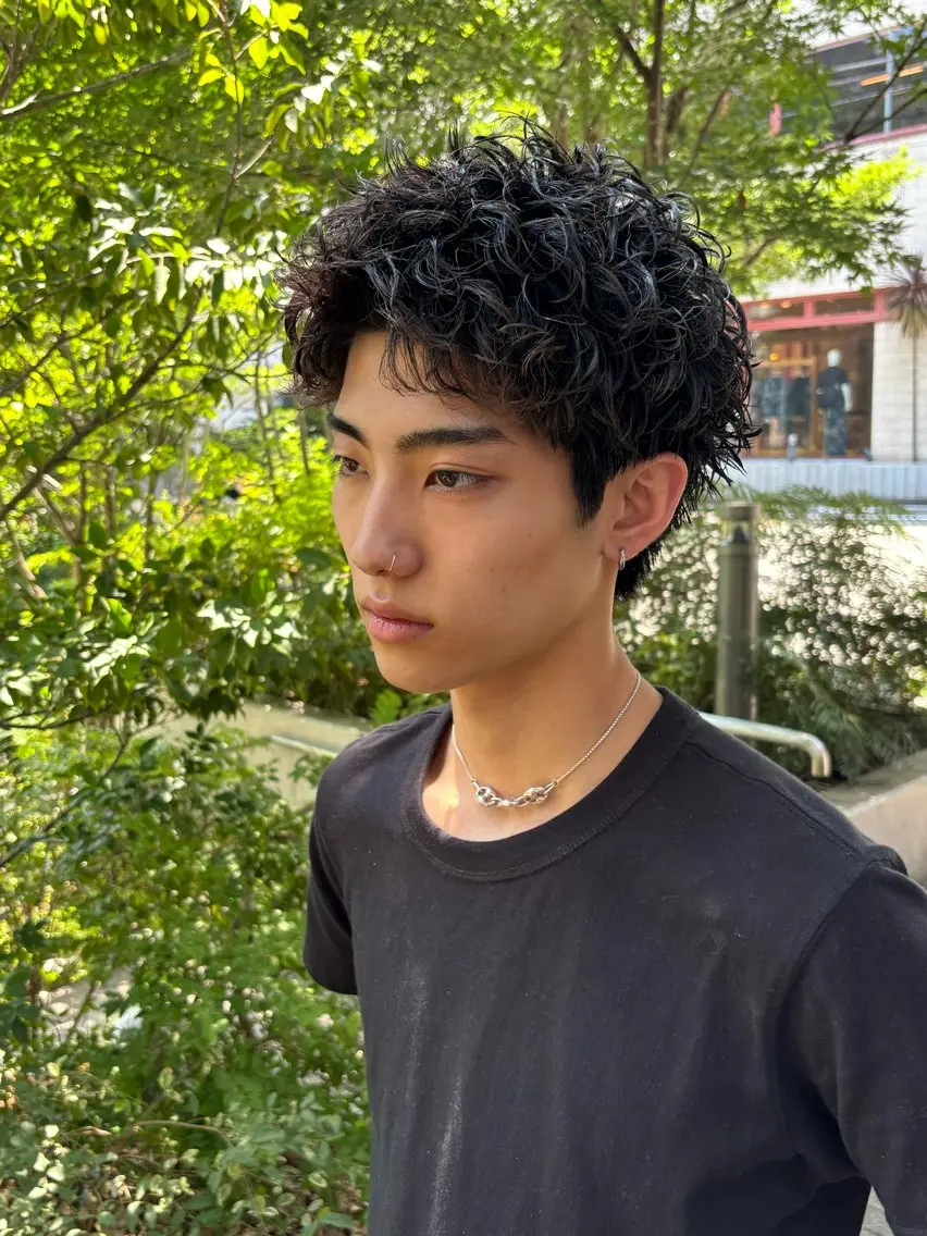 ショート パーマ ショートヘア カット パーマ クドウレイ fifth神南のヘアスタイル