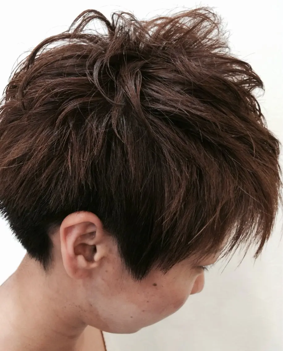 ショート カラー パーマ Chino Atsushiのヘアスタイル