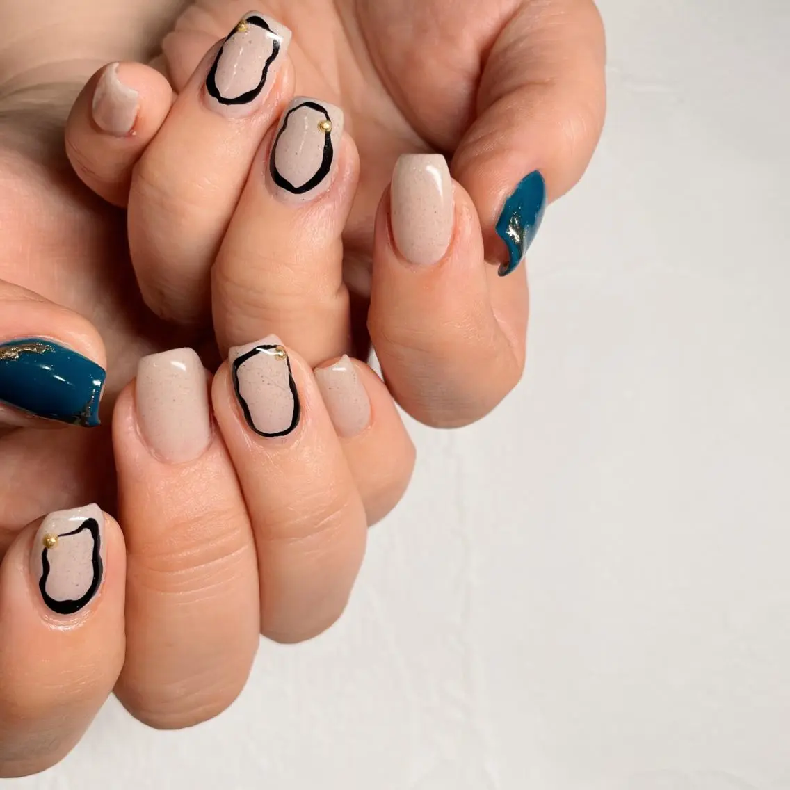 ネイル ニュアンスネイル ショートネイル シンプルネイル & BE nail アンドビーネイルのネイルデザイン