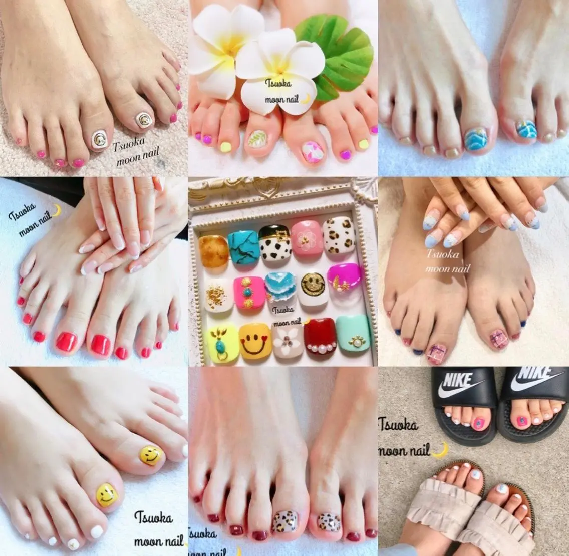ネイル フットネイル フットネイル 🌙都岡 moon nailのネイルデザイン