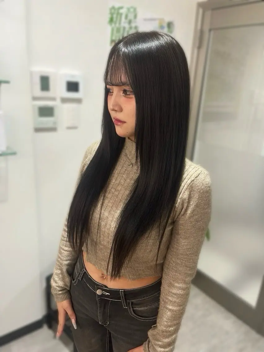 ロング エクステ 佐々木 りあのヘアスタイル