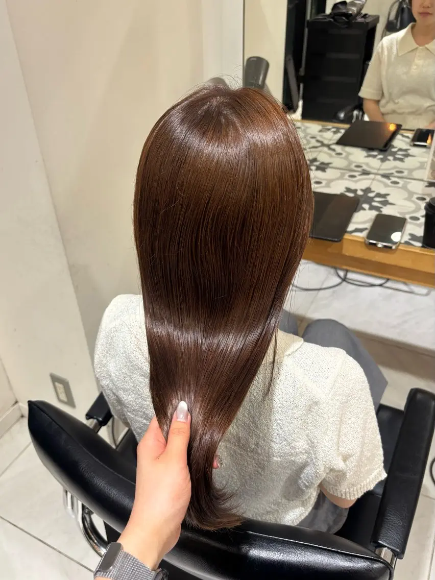 ロング カラー ヘアカラー トリートメント ヘアセット 莉瑠 / ボブモデル募集🐃のヘアスタイル