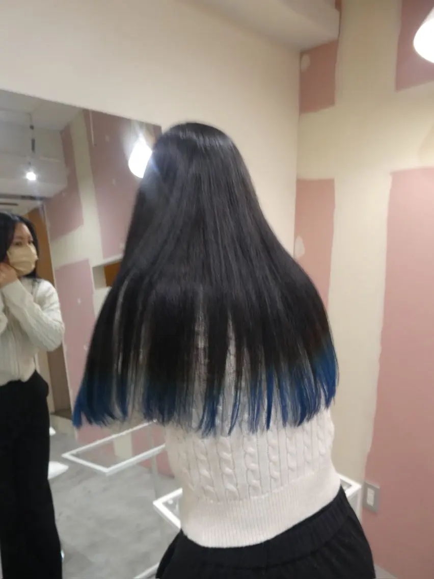 ロング カラー ブリーチ デザインカラー puf/ rinaのヘアスタイル