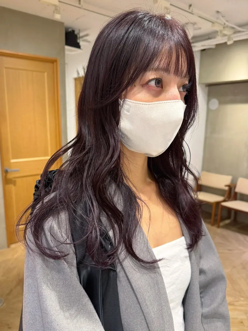 ロング 透明感カラー ラベンダー🤍エリコのヘアスタイル