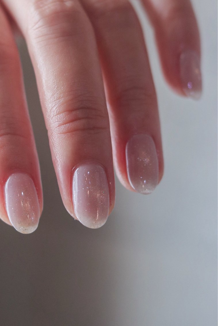 ネイル ラメ(グリッター) マグネットネイル ホワイト Lira nailのネイルデザイン