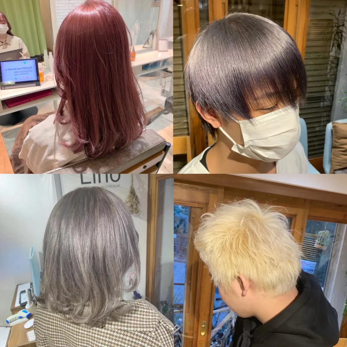 ミディアム ヘアカラー 縮毛矯正 トリートメント little 小濱彰太のヘアスタイル