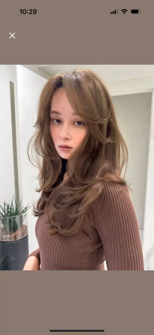 ロング 🎀 レイヤーカット カラー / 錦糸町のヘアスタイル