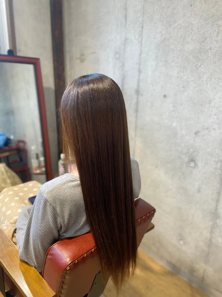 ロング 縮毛矯正 縮毛矯正 ヘッドスパ 西内 亮太のヘアスタイル