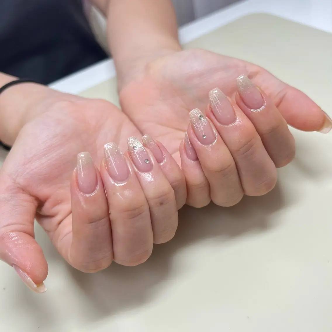 ネイル グラデーション マグネットネイル Lumiereva nail salonのネイルデザイン