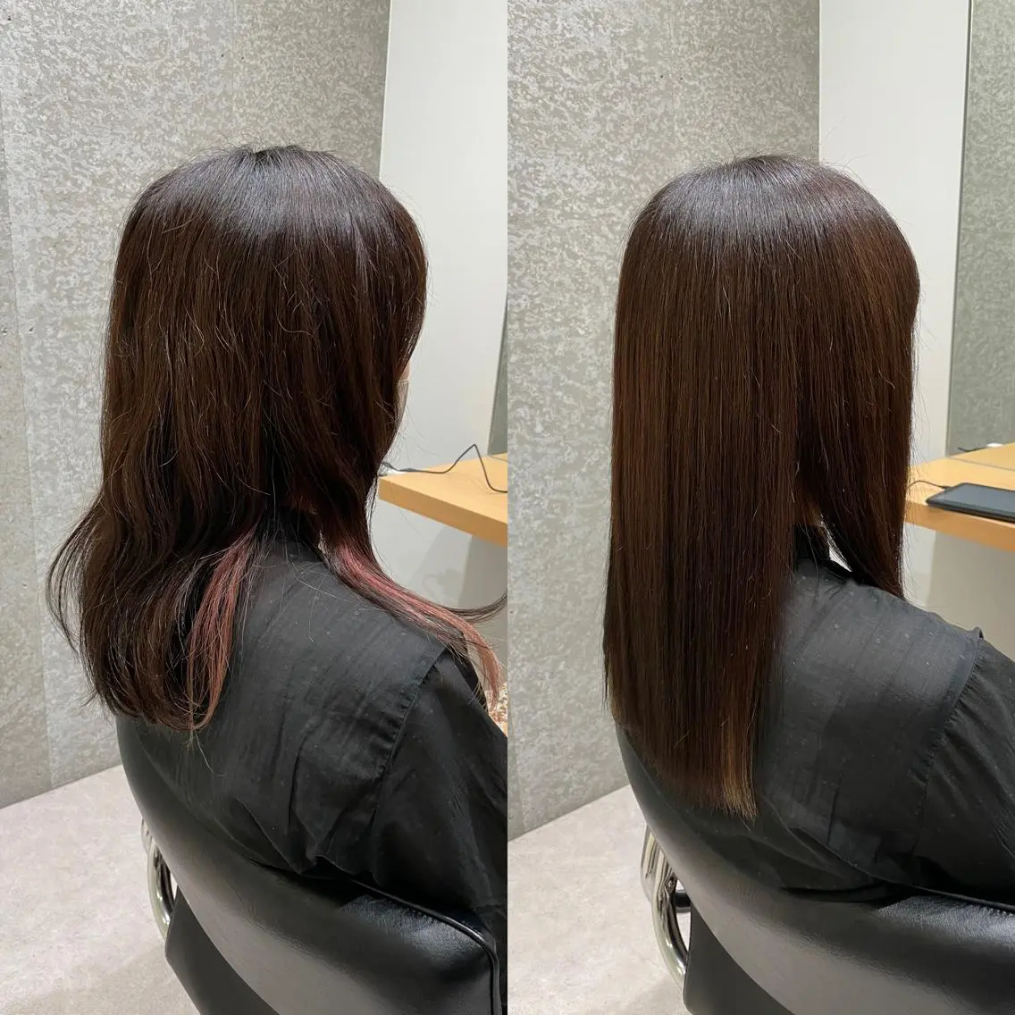 セミロング 髪質改善 トリートメント 酸熱トリートメント 髪質改善ヘアケア 艶髪特化/上田のヘアスタイル