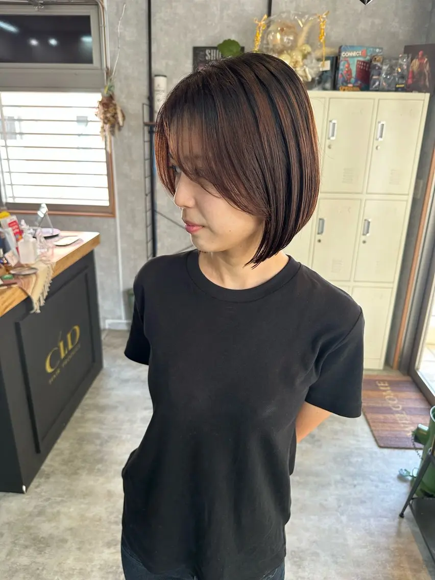 ショート 切りっぱなしボブ ショートボブ ハンサムショート 丸みショート ボブ モテ髪/ボブ/ショー ト/アダチフウトのヘアスタイル
