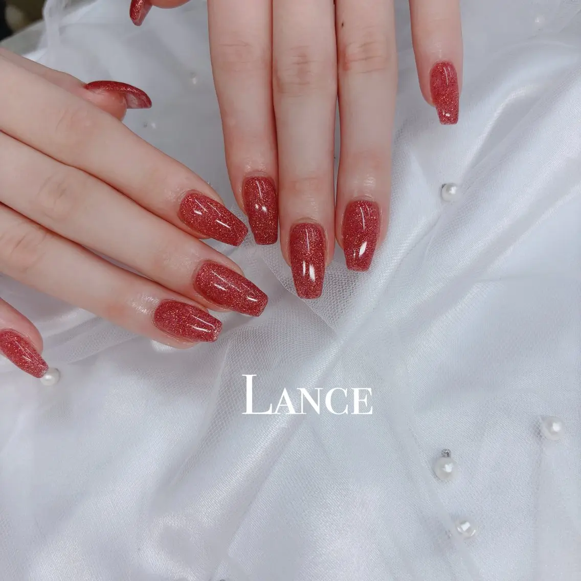 ネイル オーロラネイル フットネイル フレンチネイル ガラスフレンチ 氷ネイル・うるうるネイル ハンドネイル Lance nailのネイルデザイン
