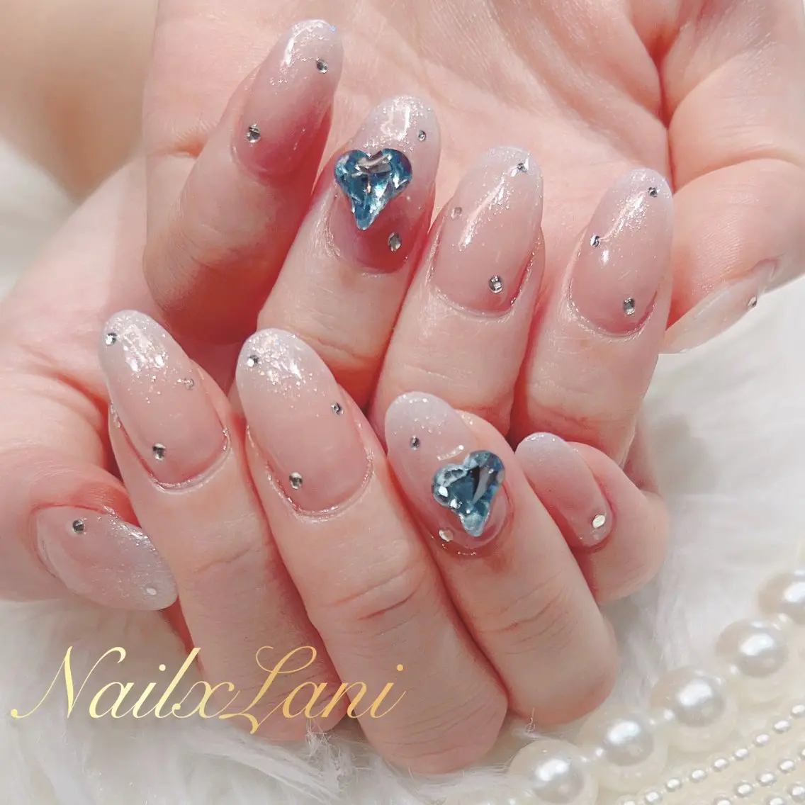 ネイル フットネイル ジェルネイル マグネットネイル 持ち込み パラジェル Nail×Lani 深爪矯正対応◎のネイルデザイン