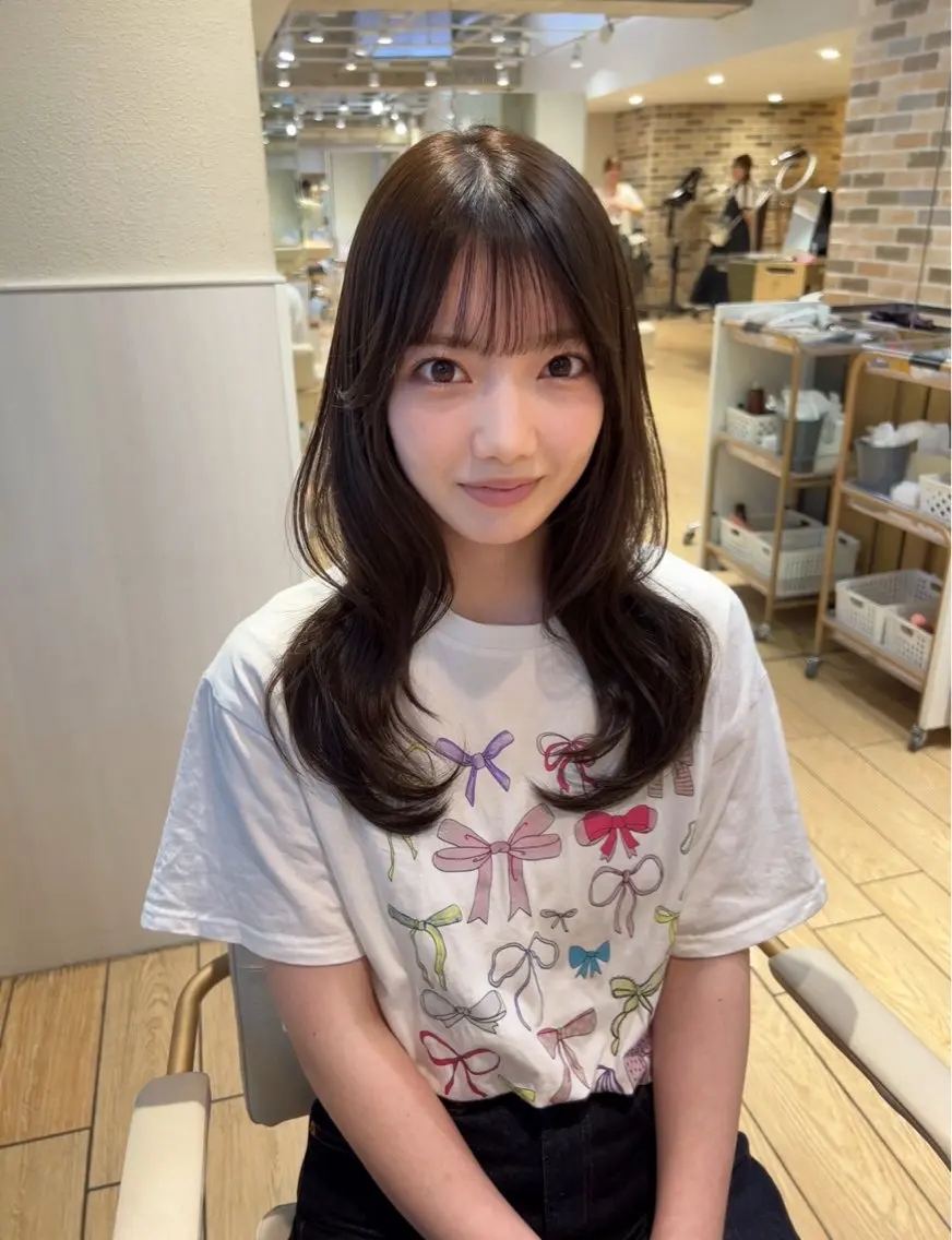 カラー グレージュ ヘアカラー yuki/表参道 ／オリーブカラー🍈のヘアスタイル