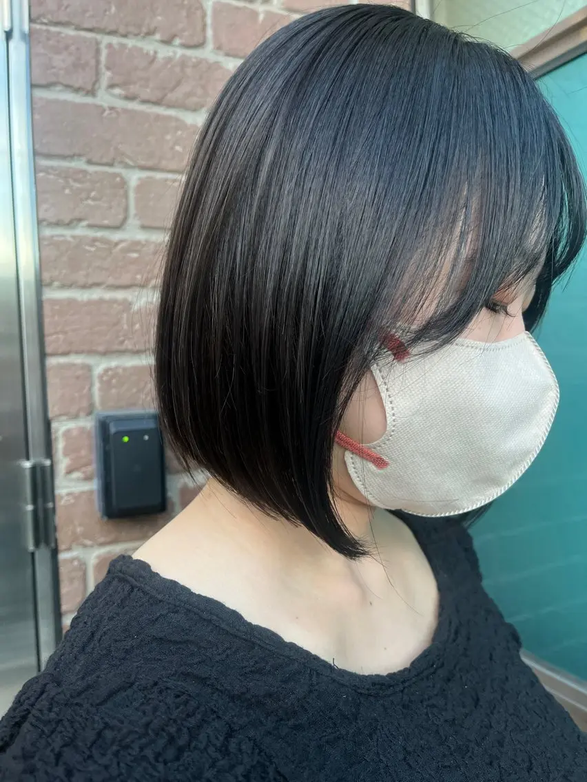 セミロング カラー パーマ 久木原 ゆりのヘアスタイル