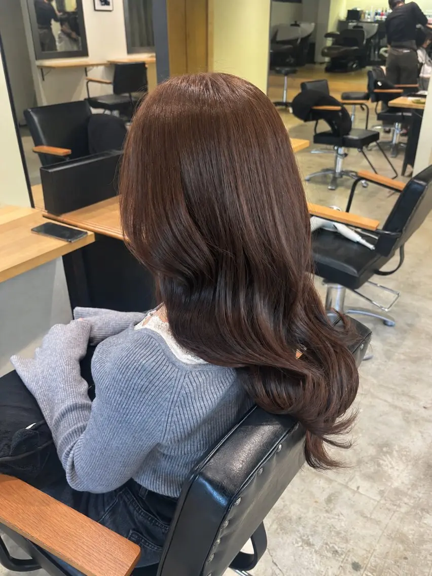 ロング カット ヘアカラー KASUMI/noi 金山/透明感カラーのヘアスタイル