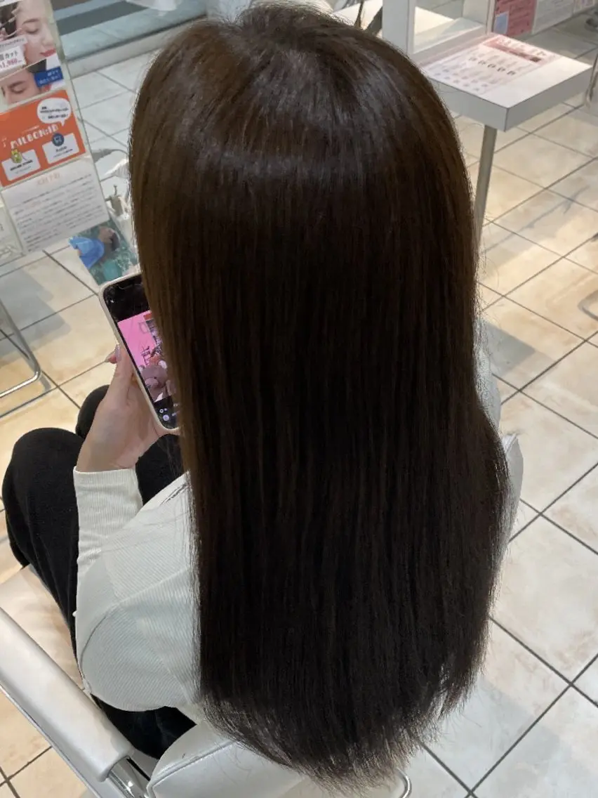 ロング カラー ヘアカラー 透明感カラー×美眉 🎀みゆう🎀のヘアスタイル